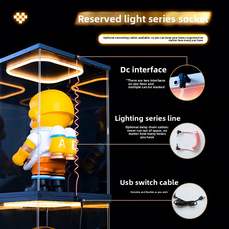 Retro Light Storage Box, Special DustCover forTongquStar Trail Magic Boat, HD Display Case of Tenon-and-MortarTransmission Model
Retro Light Storage Box, Special DustCover forTongquStar Trail Magic Boat, HD Display Case of Tenon-and-MortarTransmission Model