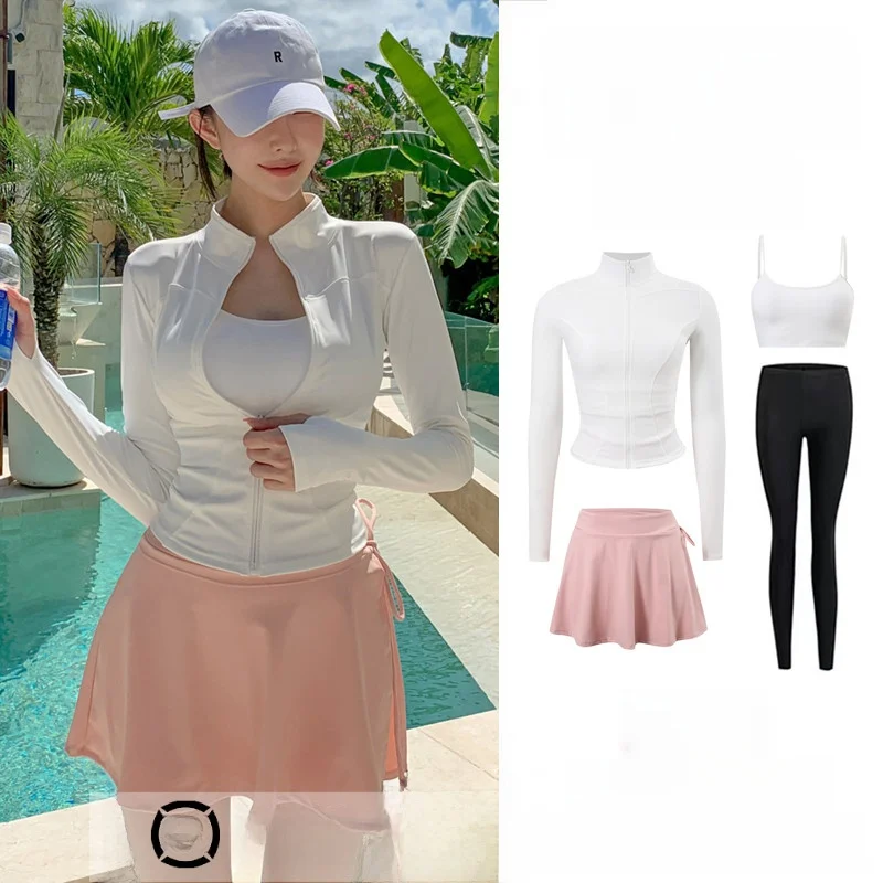 Новый женский раздельный купальник с длинными рукавами и брюками, солнцезащитная юбка, консервативный, стройнящий костюм для серфинга и дайвинга
Новый женский раздельный купальник с длинными рукавами и брюками, солнцезащитная юбка, консервативный, стройнящий костюм для серфинга и дайвинга