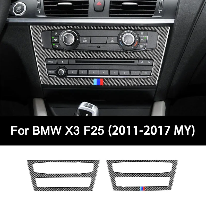 For BMW X3 F25 (2011-2017 Model Year), Premium Carbon Fiber Car Central Ccontrol CD Panel Interior Sticker Auto Accessories
For BMW X3 F25 (2011-2017 Model Year), Premium Carbon Fiber Car Central Ccontrol CD Panel Interior Sticker Auto Accessories