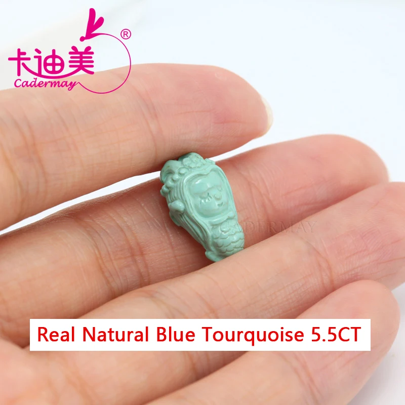 CADERMAY Carving Beads Cab Cut 100% Natural Blue Tourquoise Loose Stone With GTC Certificate Beads For Fine Jewelry Making
CADERMAY Carving Beads Cab Cut 100% Natural Blue Tourquoise Loose Stone With GTC Certificate Beads For Fine Jewelry Making