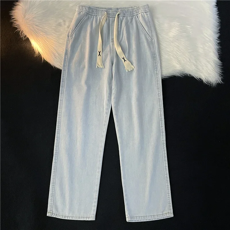 2024 New Long Straight Leg Loose Jeans Autumn Men's Trouser Jeans Casual Fashion Trendy Brand Denim Drawstring Pants Y104
2024 New Long Straight Leg Loose Jeans Autumn Men's Trouser Jeans Casual Fashion Trendy Brand Denim Drawstring Pants Y104