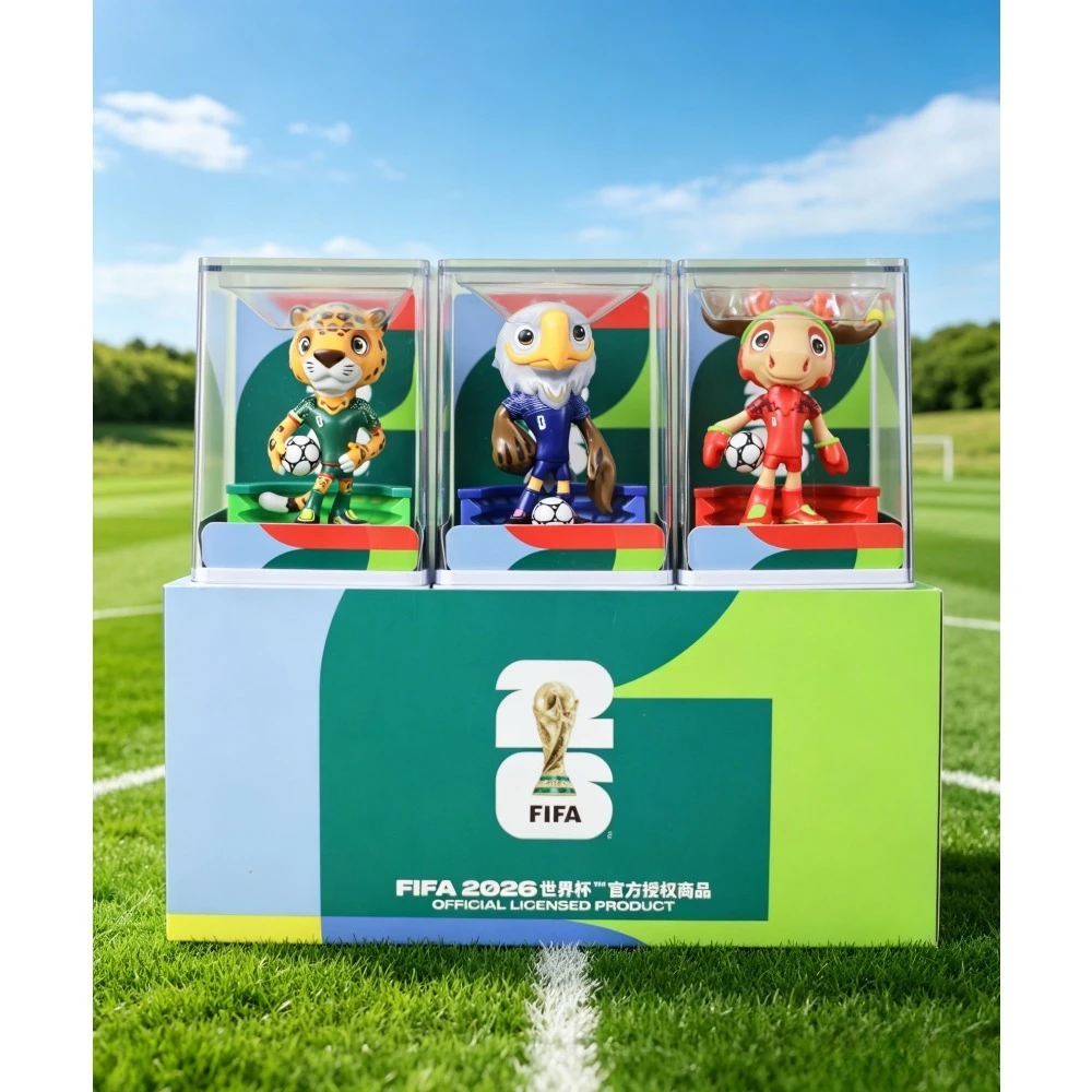 FIFA Official Licensed 2026 World Cup Mascot 3-Piece Collectible Set, 9cm Fan Memorabilia Figurines - Maple, Zayu & Clutch
FIFA Official Licensed 2026 World Cup Mascot 3-Piece Collectible Set, 9cm Fan Memorabilia Figurines - Maple, Zayu & Clutch