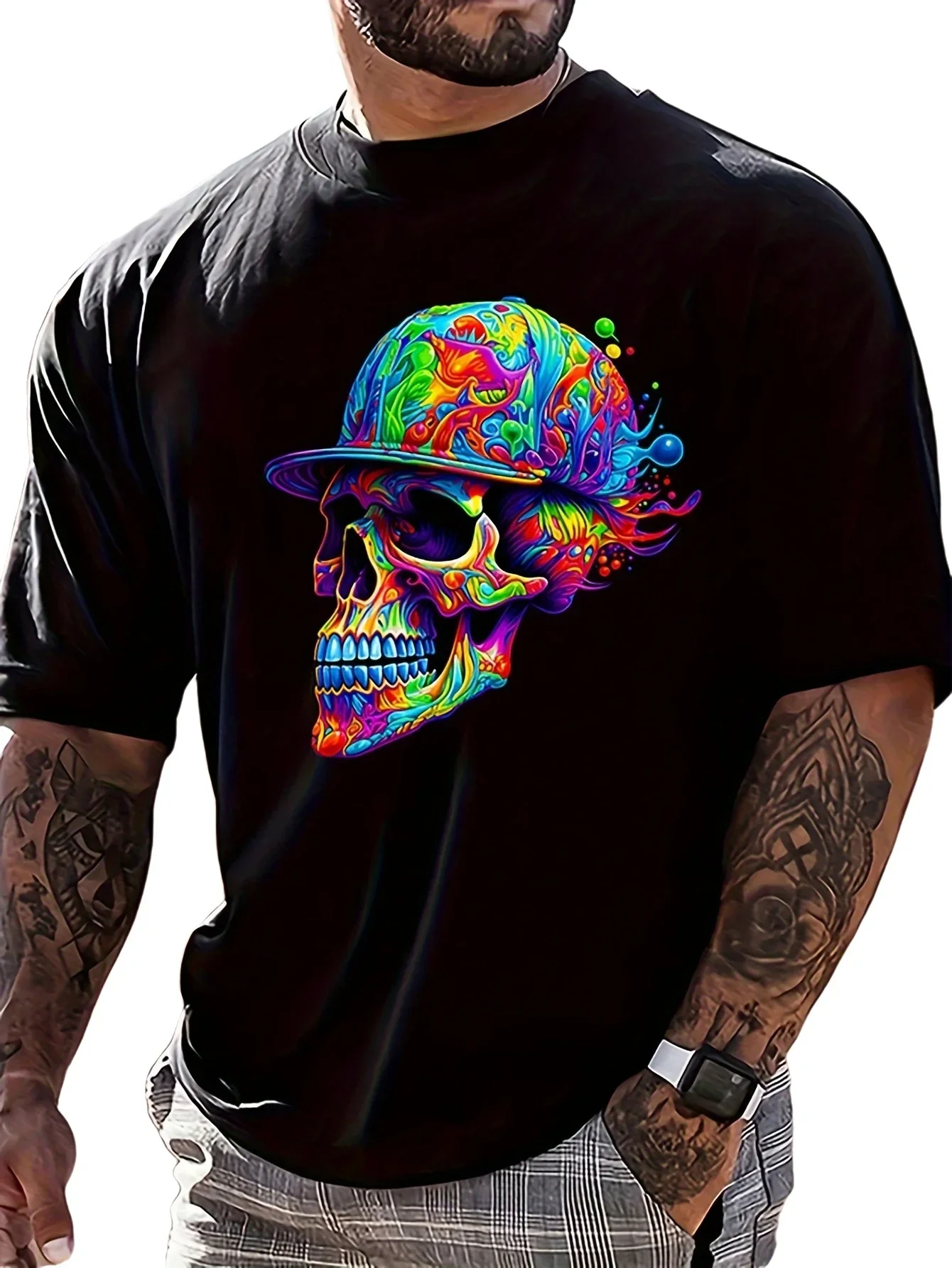 Новая популярная футболка с принтом «Череп» из летней коллекции 2025 года, универсальная, стильная, модная, унисекс, с коротким рукавом
Новая популярная футболка с принтом «Череп» из летней коллекции 2025 года, универсальная, стильная, модная, унисекс, с коротким рукавом