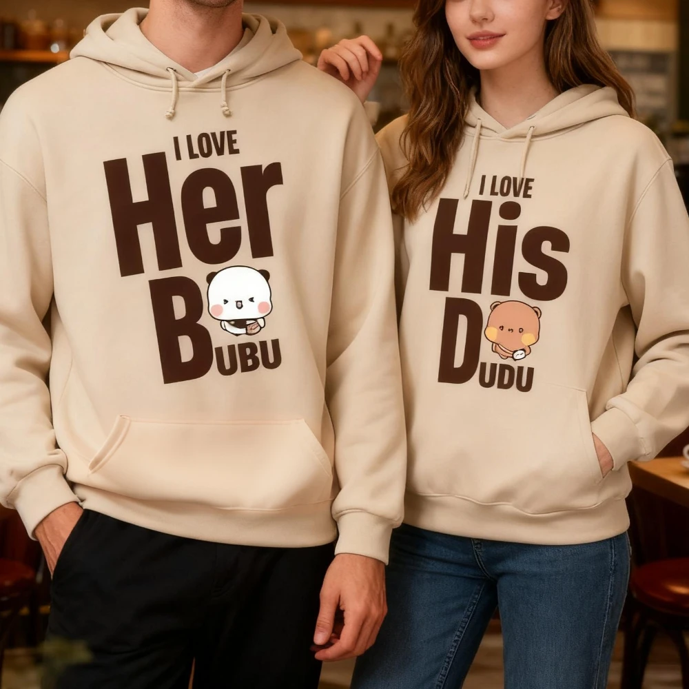Толстовка с медведем I LOVE HER HIS Bubu Dudu, милые одинаковые толстовки для пар, подарок на годовщину, одежда для мужчин и женщин, повседневные топы для повседневной жизни
Толстовка с медведем I LOVE HER HIS Bubu Dudu, милые одинаковые толстовки для пар, подарок на годовщину, одежда для мужчин и женщин, повседневные топы для повседневной жизни