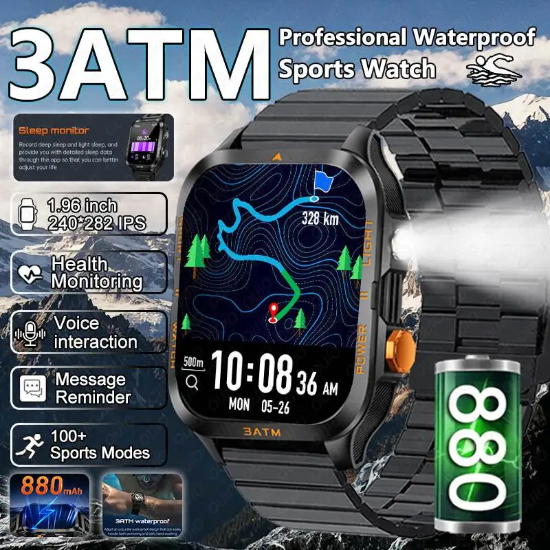New Smartwatch 1.96-inch Sleep Monitoring 100+ Sports Modes Voice Interaction Health Monitoring 800 mAh Large Battery Smartwatch
New Smartwatch 1.96-inch Sleep Monitoring 100+ Sports Modes Voice Interaction Health Monitoring 800 mAh Large Battery Smartwatch
