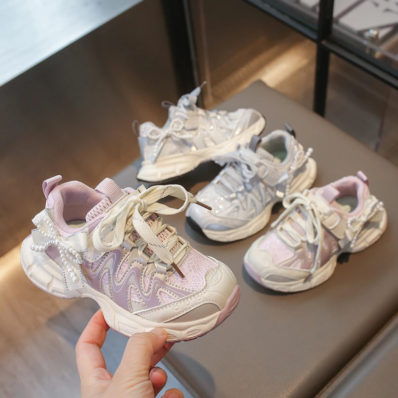 New Children Mesh Sneakers Pearl Decor Chunky Kids Causal Sports Running Shoes Fashion Non-slip Trainers Shoes for Girls School
New Children Mesh Sneakers Pearl Decor Chunky Kids Causal Sports Running Shoes Fashion Non-slip Trainers Shoes for Girls School