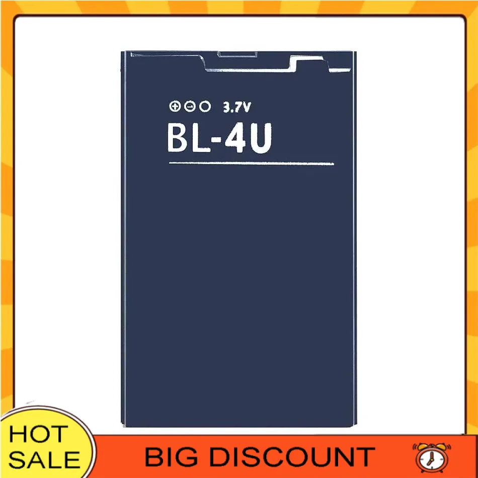 Mobile Phone Battery BL-4U 1000Mah For Nokia E66 3120C 6212C 8900 6600S E75 5730XM 5330XM 8800SA 8800CA BL 4U
Mobile Phone Battery BL-4U 1000Mah For Nokia E66 3120C 6212C 8900 6600S E75 5730XM 5330XM 8800SA 8800CA BL 4U