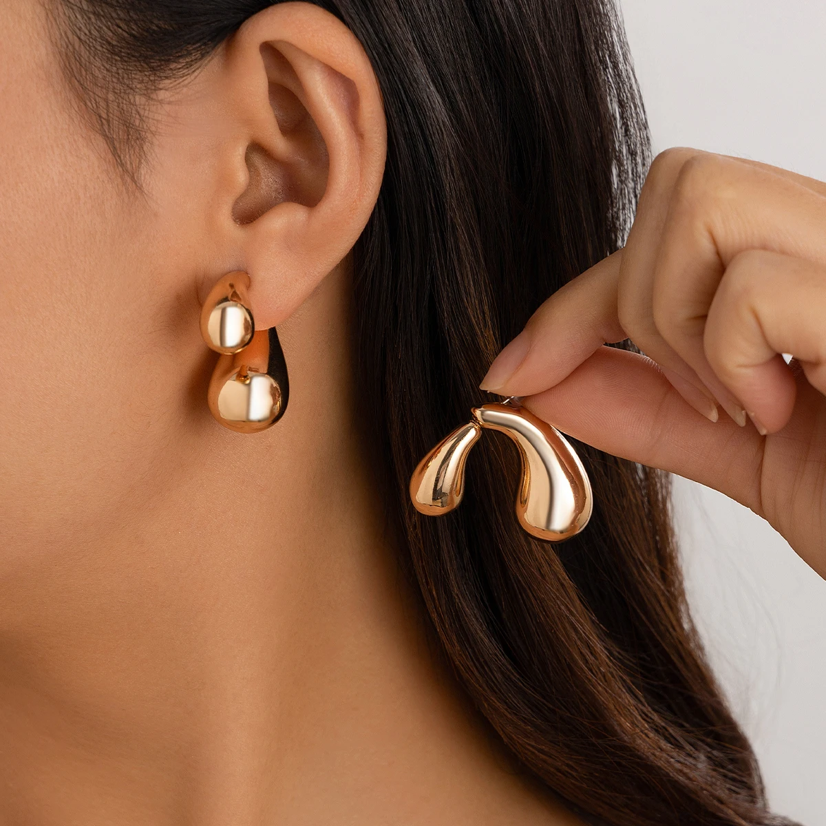 IngeSight.Z Creative Detachable Water Drop Earrings for Women 2024 Statement Piercing Comma Teardrop Stud Earrings Party Jewelry
IngeSight.Z Creative Detachable Water Drop Earrings for Women 2024 Statement Piercing Comma Teardrop Stud Earrings Party Jewelry