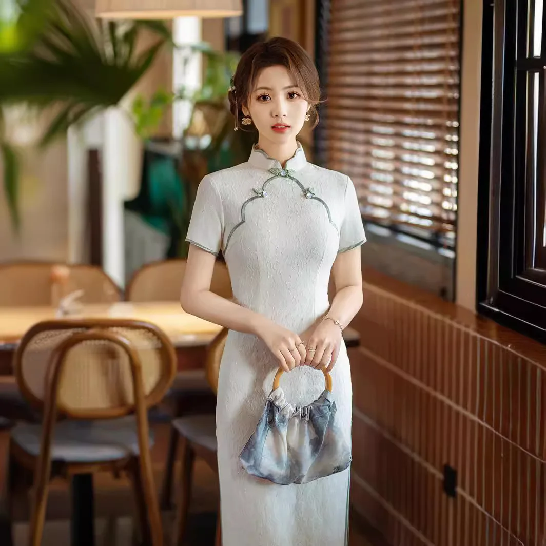 Fresh Dress Summer Women's Youth Lace High end Style Improvement Elegant Girl Chinese Style Women's Cheongsam Dress
Fresh Dress Summer Women's Youth Lace High end Style Improvement Elegant Girl Chinese Style Women's Cheongsam Dress
