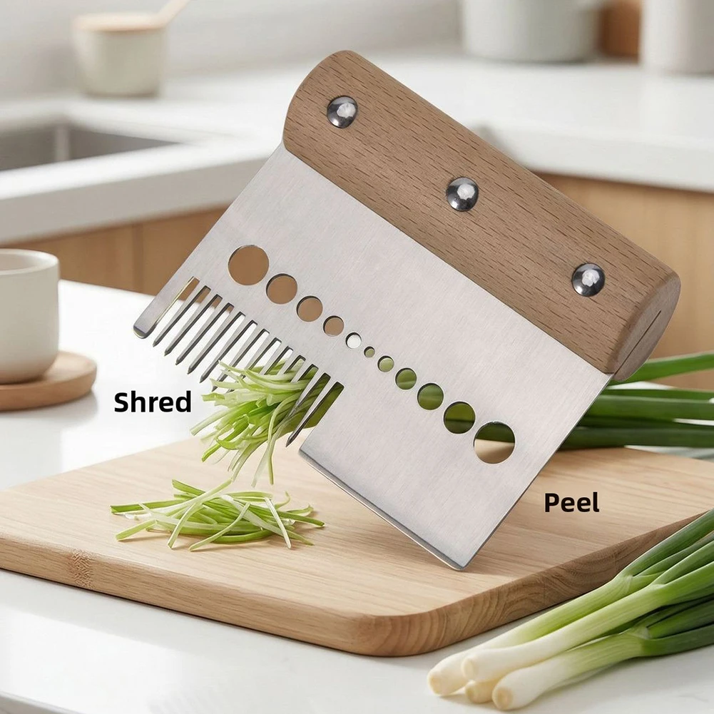 Multi-blade Scallion Shredder Sharp-Blades For Fast Uniform Shredding Family Dinner Party Garnishing
Multi-blade Scallion Shredder Sharp-Blades For Fast Uniform Shredding Family Dinner Party Garnishing
