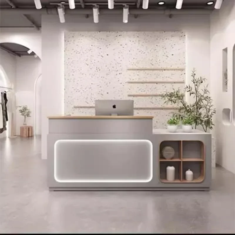 Illuminated Display Reception Desks Stylish Classic Space Modern Reception Desks Small Luxury Mostrador Negocio Bar Furniture
Illuminated Display Reception Desks Stylish Classic Space Modern Reception Desks Small Luxury Mostrador Negocio Bar Furniture