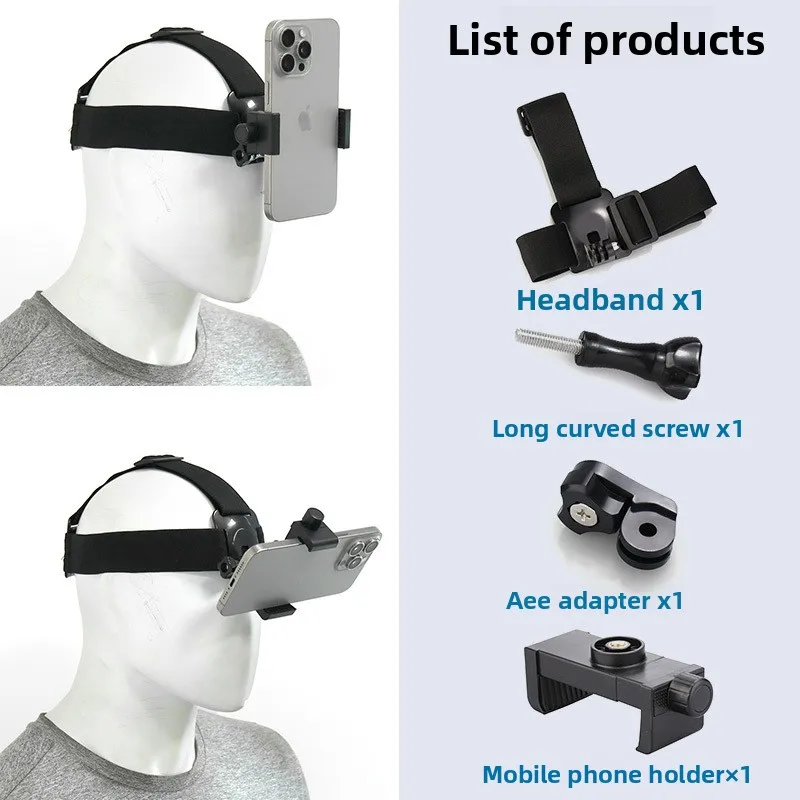 Comfortable Phone Head Strap Mount Adjustable Headband for Action Video Travel Vlog and Outdoor Adventure Recording
Comfortable Phone Head Strap Mount Adjustable Headband for Action Video Travel Vlog and Outdoor Adventure Recording