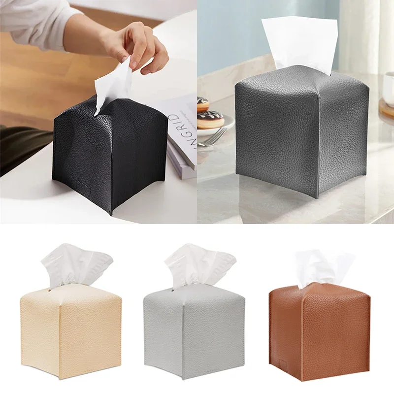Decorative Square Tissue Box PU Leather Tissue Holder Paper Organizer Bathroom Modern Tissue Box Holder Office Shelf
Decorative Square Tissue Box PU Leather Tissue Holder Paper Organizer Bathroom Modern Tissue Box Holder Office Shelf