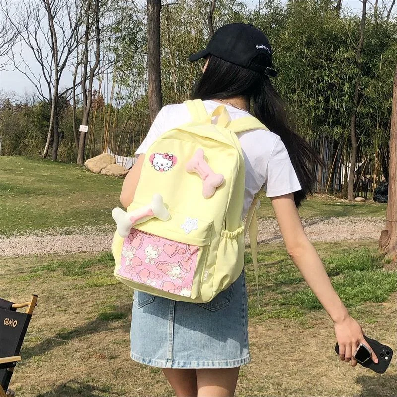 Новый школьный портфель Sanrio Hello Kitty, милый мультяшный Легкий Повседневный вместительный рюкзак на плечо
Новый школьный портфель Sanrio Hello Kitty, милый мультяшный Легкий Повседневный вместительный рюкзак на плечо