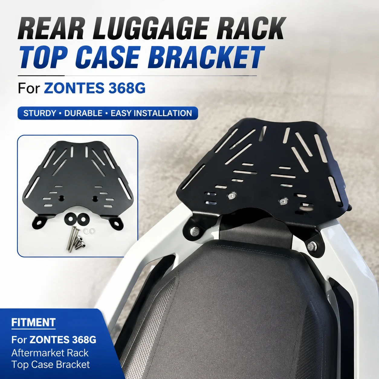 Universal Motorcycle Modified Rear Rack Tail Box Bracket Parts for ZONTES ZT 368G
Universal Motorcycle Modified Rear Rack Tail Box Bracket Parts for ZONTES ZT 368G