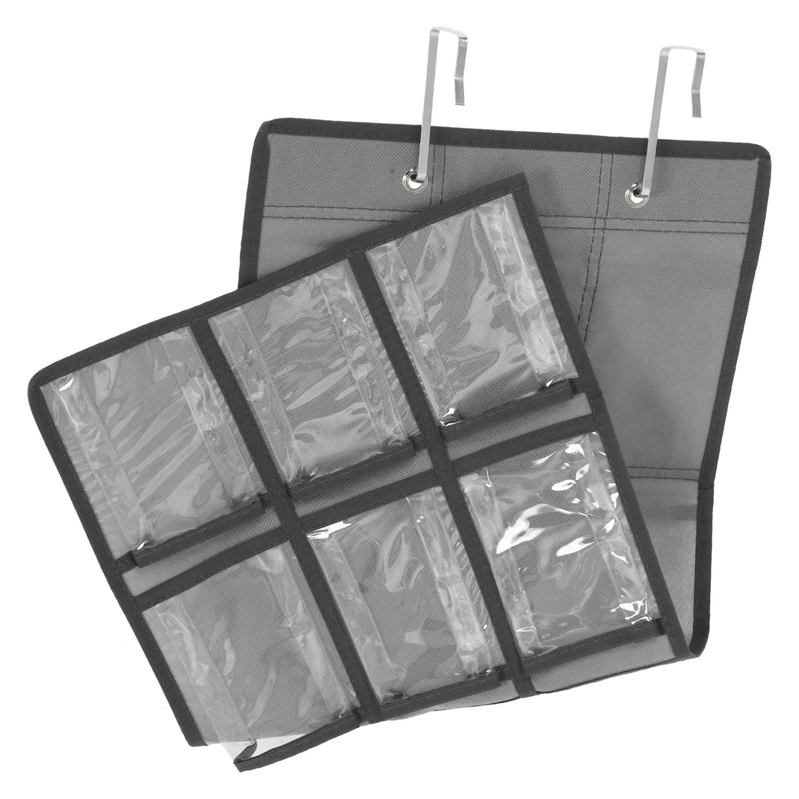 12-Grid Transparent Jewelry Pouch Wall Hanging Storage Bag Non-Woven Fabric Classroom Organizer Cell Phone Pocket Chart Gray
12-Grid Transparent Jewelry Pouch Wall Hanging Storage Bag Non-Woven Fabric Classroom Organizer Cell Phone Pocket Chart Gray