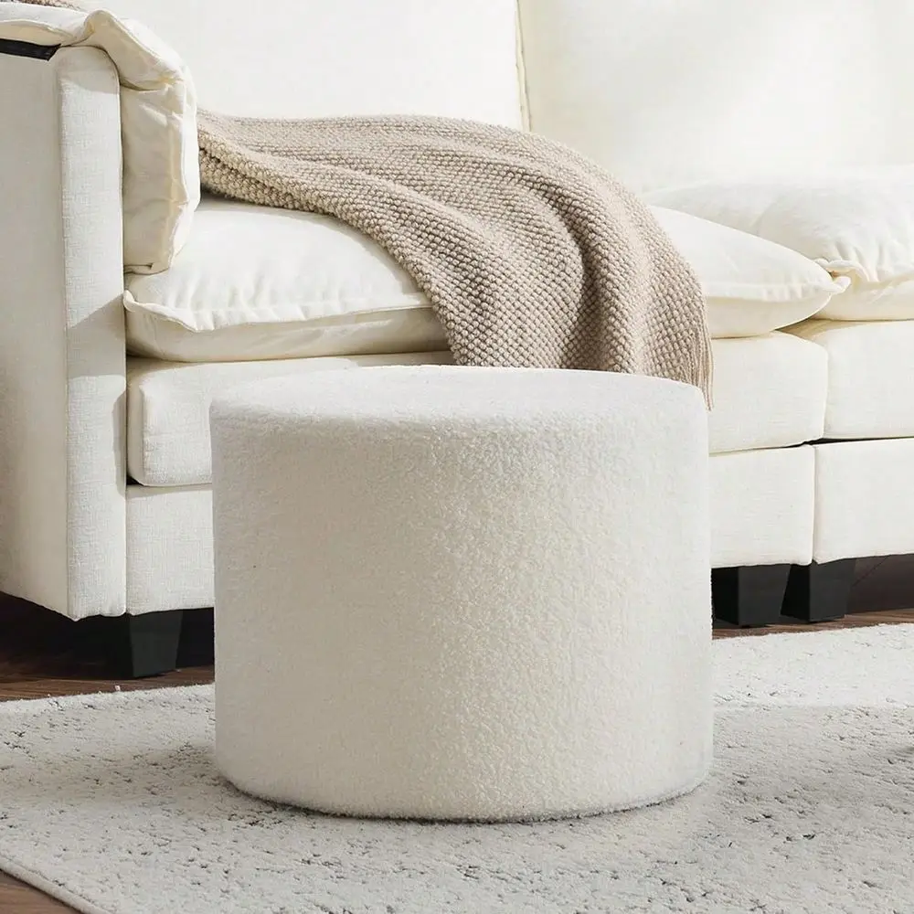 Boucle Pouf Ottoman, Comfortable Foot Rest, Full Foam Filling Footstool For Living Room, Bedroom, Lightweight Comfort And Charm
Boucle Pouf Ottoman, Comfortable Foot Rest, Full Foam Filling Footstool For Living Room, Bedroom, Lightweight Comfort And Charm