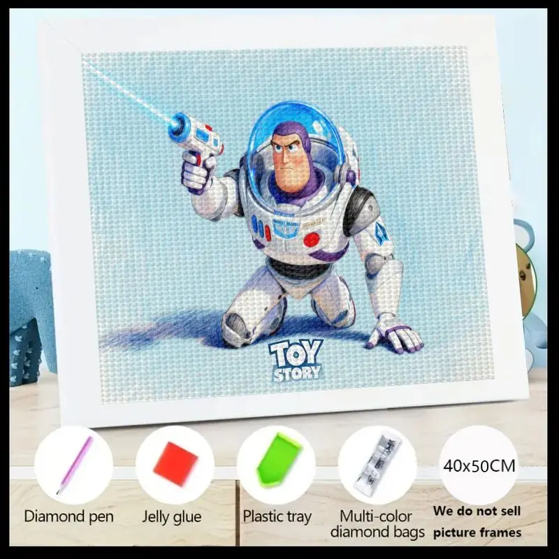 1 шт. Disney Pixar Toy Story Buzz Lightyear 5D Full Drill Набор для алмазной живописи, 40x50 см DIY Космический рейнджер Художественный набор персонажей мультфильма
1 шт. Disney Pixar Toy Story Buzz Lightyear 5D Full Drill Набор для алмазной живописи, 40x50 см DIY Космический рейнджер Художественный набор персонажей мультфильма