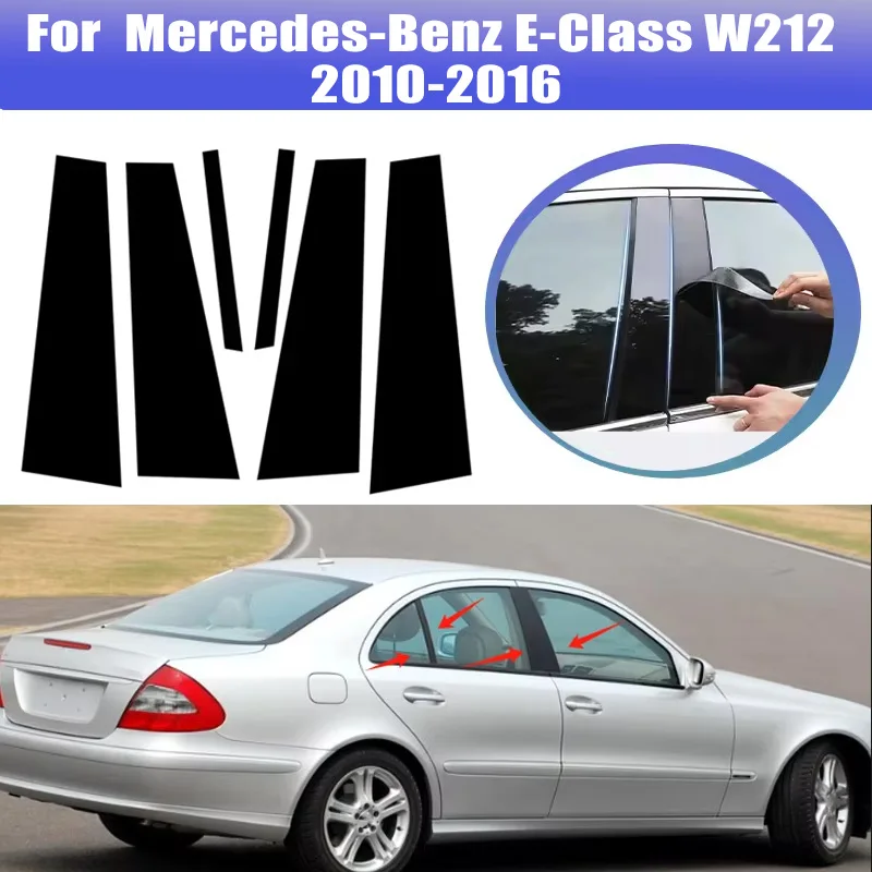 6 шт. накладок на оконные стойки для Mercedes-Benz E-Class W212 2010-2016, центральные пленочные наклейки на стойки B и C, аксессуары для автомобиля
6 шт. накладок на оконные стойки для Mercedes-Benz E-Class W212 2010-2016, центральные пленочные наклейки на стойки B и C, аксессуары для автомобиля