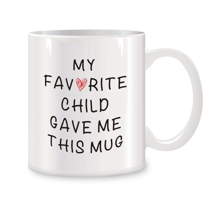 My Favorite Child Gave Me This Mugs For Mom Dad from Daughter Son Birthday Gifts Novelty Coffee Ceramic Tea Cups White 11 oz
My Favorite Child Gave Me This Mugs For Mom Dad from Daughter Son Birthday Gifts Novelty Coffee Ceramic Tea Cups White 11 oz
