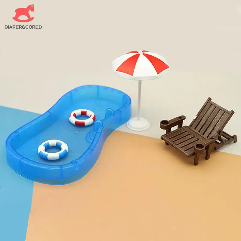 1Set Doll House Cute Simulation Mini Swimming Pool Swimming Circle Beach Chair Set Model Children Play Toys Decoration
1Set Doll House Cute Simulation Mini Swimming Pool Swimming Circle Beach Chair Set Model Children Play Toys Decoration