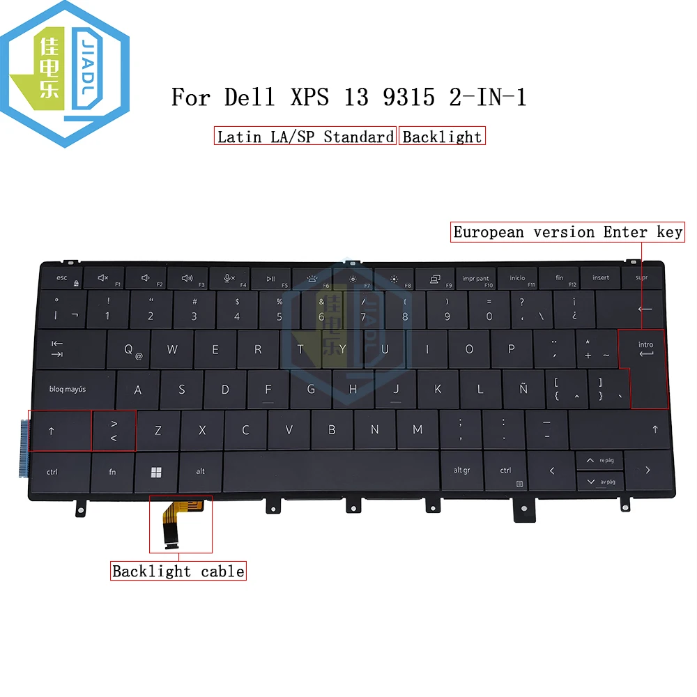 Клавиатура с испанской подсветкой для ноутбука, клавиатура с подсветкой для Dell XPS 13 9315 2 в 1 0P5RY4 P5RY4 ES, испанские Сменные клавиатуры, Новинка
Клавиатура с испанской подсветкой для ноутбука, клавиатура с подсветкой для Dell XPS 13 9315 2 в 1 0P5RY4 P5RY4 ES, испанские Сменные клавиатуры, Новинка