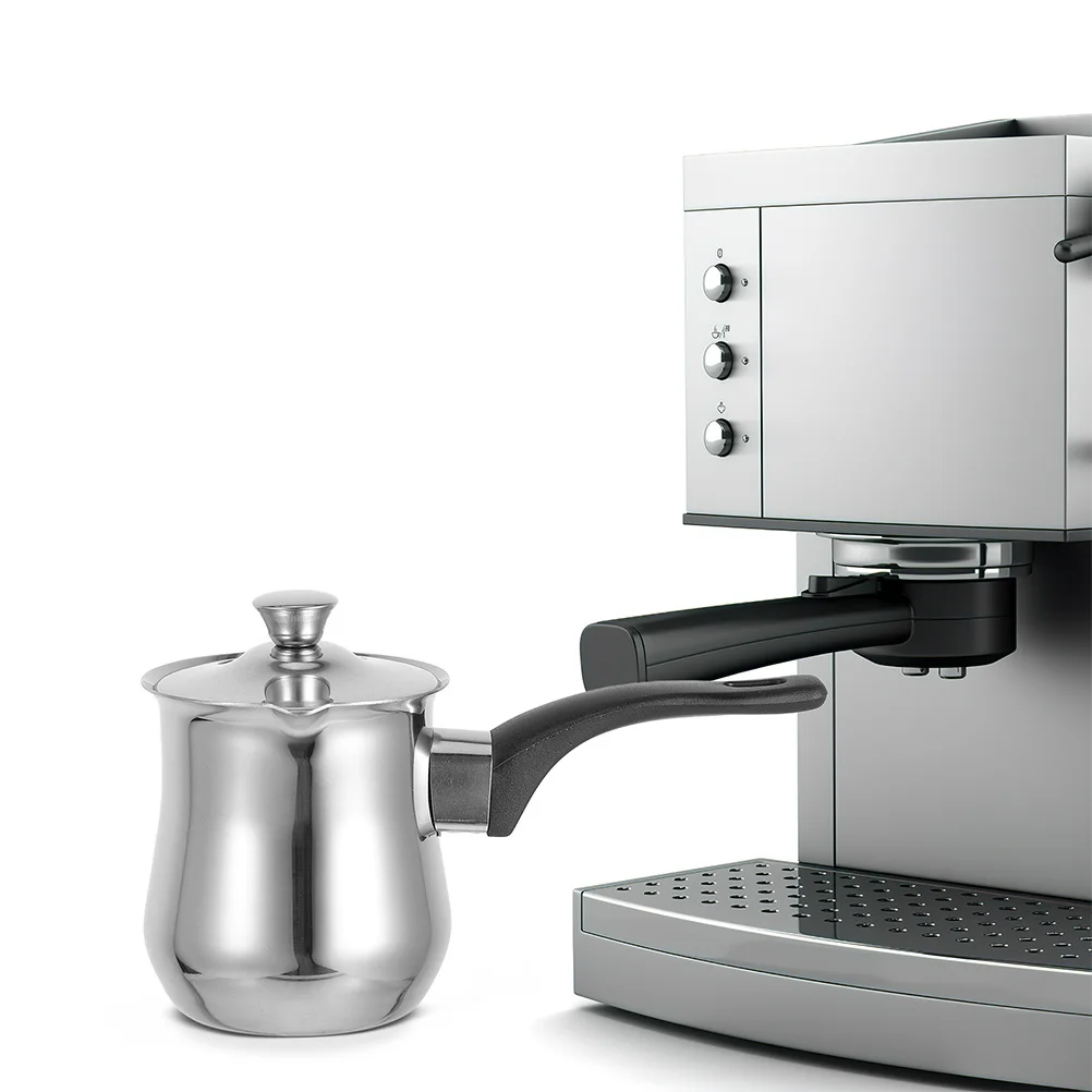 Small Coffee Pot Stainless Steel Milk Frothing Pot Turkish Coffee Warmer Butter Warming Sauce Pan Greek Coffee Server
Small Coffee Pot Stainless Steel Milk Frothing Pot Turkish Coffee Warmer Butter Warming Sauce Pan Greek Coffee Server
