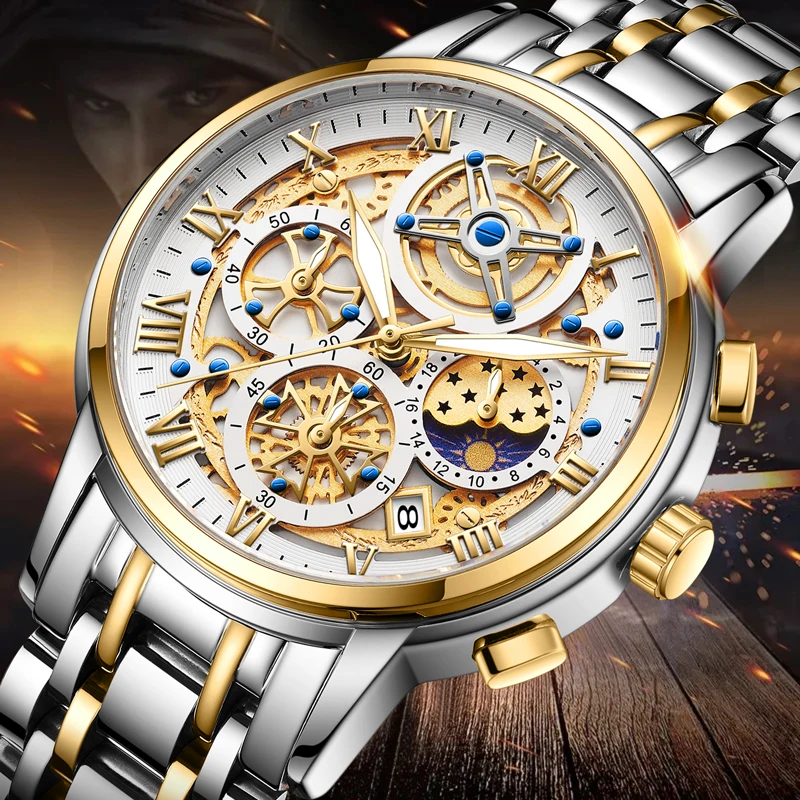 New Fashion Hollow Watches Mens LIGE Chronograph Top Brand Waterproof Watch for Men Sports Quartz Wristwatch Relogio Masculino
New Fashion Hollow Watches Mens LIGE Chronograph Top Brand Waterproof Watch for Men Sports Quartz Wristwatch Relogio Masculino