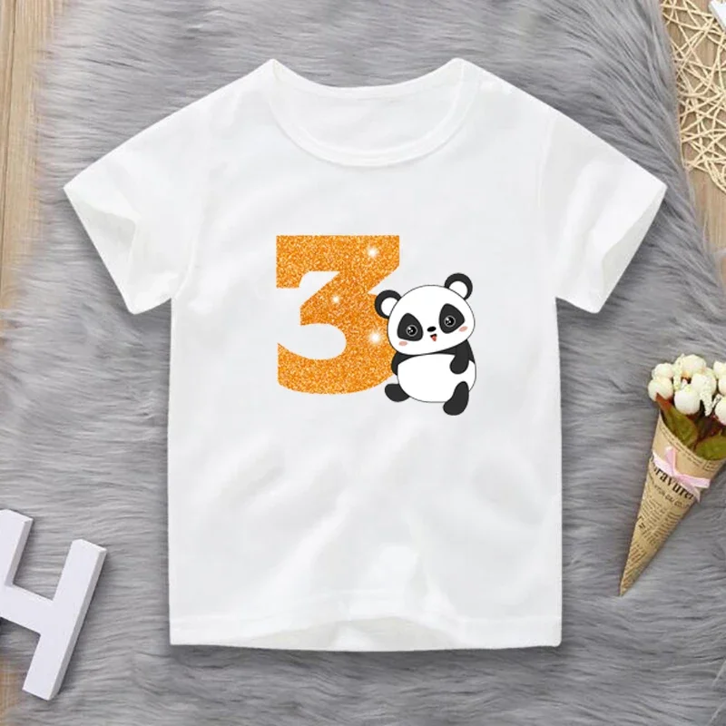 2024 Kids Birthday Number 1~9 Panda Cartoon Print T-shirts Boy&Girl Cute Animal Funny Children's Gift Tshirt Baby Kawaii Tops
2024 Kids Birthday Number 1~9 Panda Cartoon Print T-shirts Boy&Girl Cute Animal Funny Children's Gift Tshirt Baby Kawaii Tops
