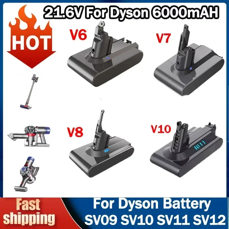 100% новинка для пылесоса Dyson V6/V7/V8/V10, сменная аккумуляторная батарея, Samsung Cell 8000 мАч, высокая емкость
100% новинка для пылесоса Dyson V6/V7/V8/V10, сменная аккумуляторная батарея, Samsung Cell 8000 мАч, высокая емкость