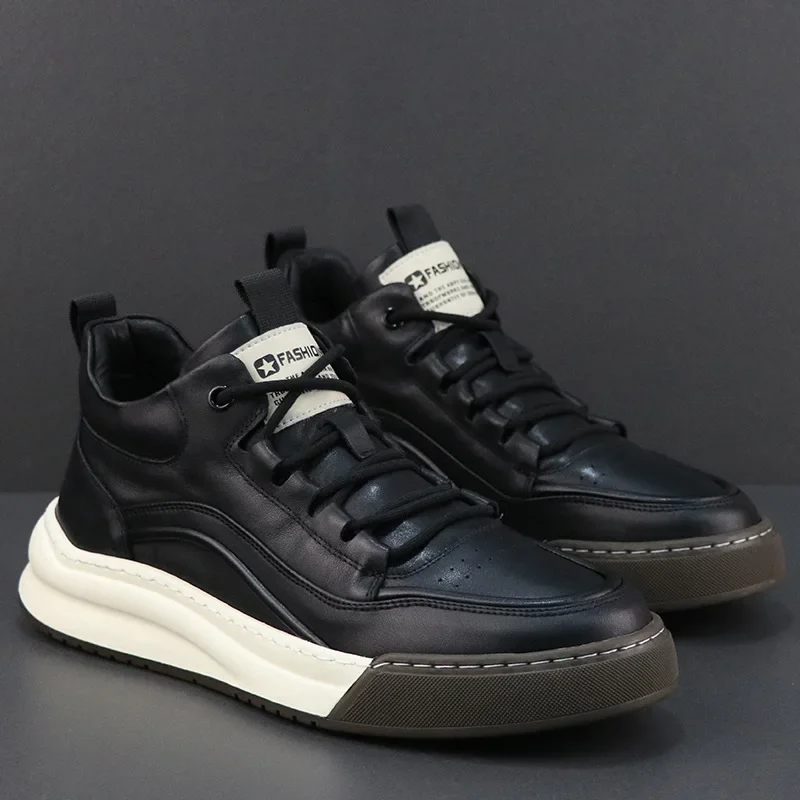 CLAIAMI Classic Retro Men Shoes Velvet Genuine Leather Breathable Casual Shoes for Men Nonslip Board Men Sneakers Zapatos Hombre
CLAIAMI Classic Retro Men Shoes Velvet Genuine Leather Breathable Casual Shoes for Men Nonslip Board Men Sneakers Zapatos Hombre