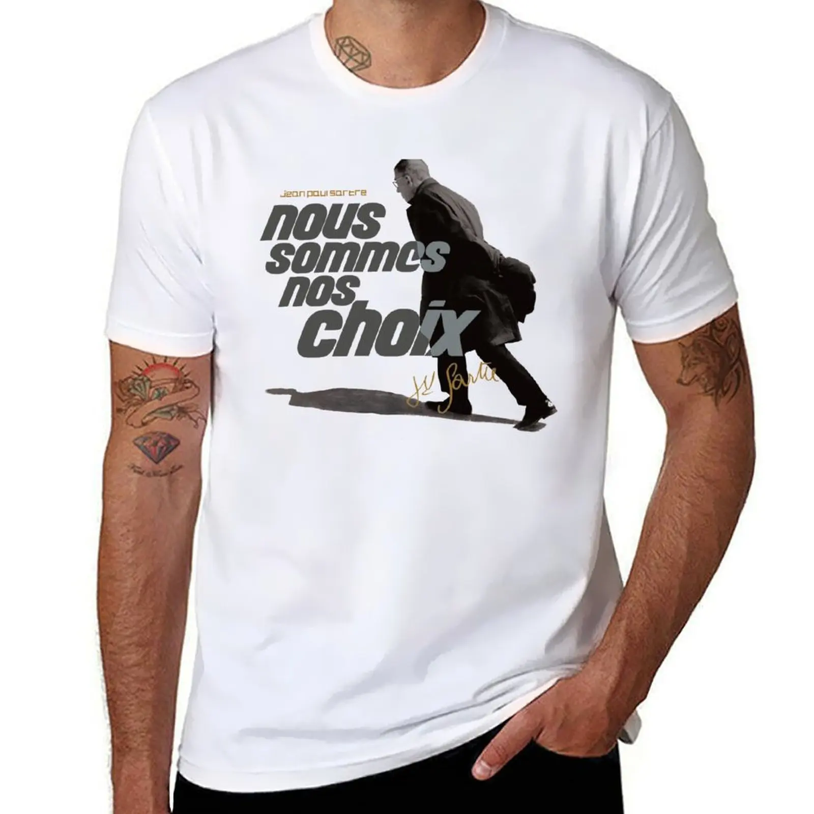 Sartre - nous sommes nos choix T-Shirt t shirts for man cotton funny t shirts cotton 100% T-Shirt
Sartre - nous sommes nos choix T-Shirt t shirts for man cotton funny t shirts cotton 100% T-Shirt