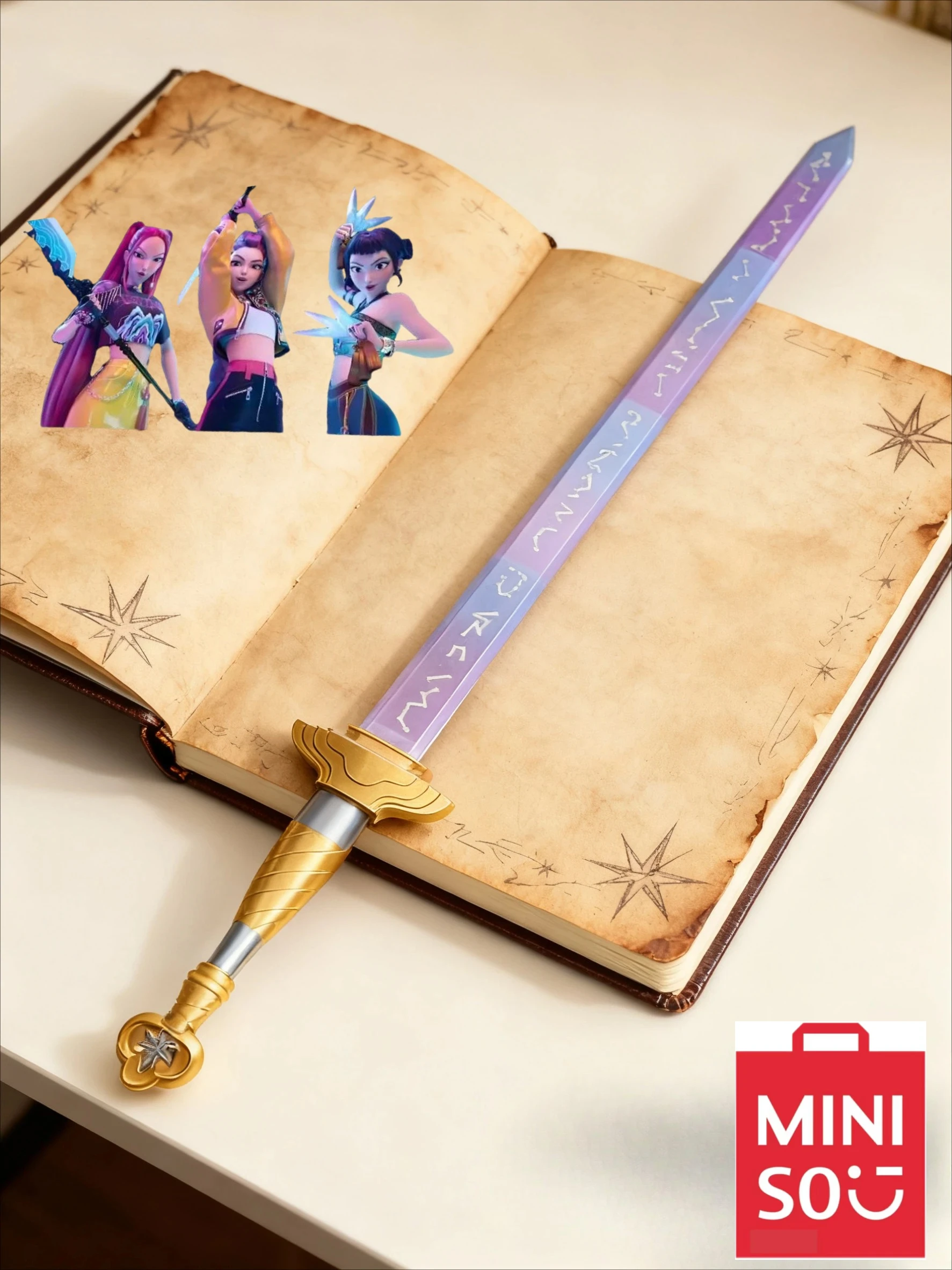 Kpop Rumi Demon Hunters Sword Cosplay Prop with Symbol Outfit for Women Men Halloween Carnival Costume Accessories
Kpop Rumi Demon Hunters Sword Cosplay Prop with Symbol Outfit for Women Men Halloween Carnival Costume Accessories