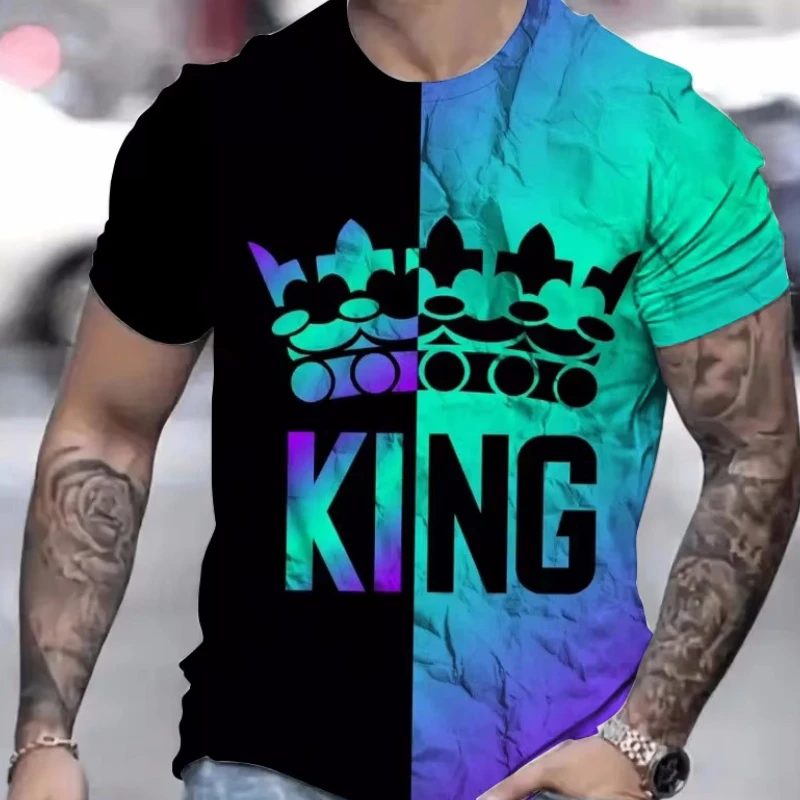 3D King Print Sport Quick-dry Breathable Men T-shirt Urban Retro Street Casual Fashion Outdoor Fitness Short-sleeve Clothing Top
3D King Print Sport Quick-dry Breathable Men T-shirt Urban Retro Street Casual Fashion Outdoor Fitness Short-sleeve Clothing Top