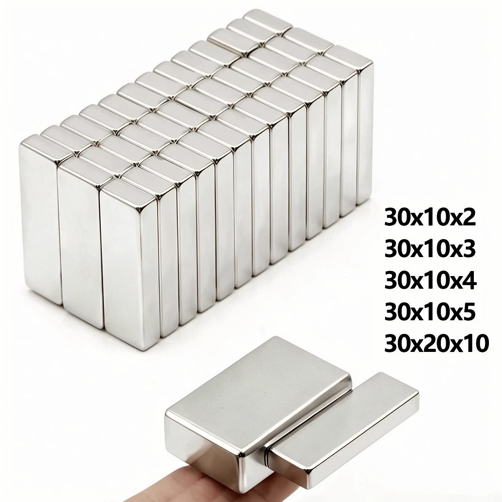 Super Powerful Block Magnet Neodymium Magnet NdfeB N35 Strong Permanent Magnetic imanes Refrigerator Magnet 30x10x4 30x20x10mm
Super Powerful Block Magnet Neodymium Magnet NdfeB N35 Strong Permanent Magnetic imanes Refrigerator Magnet 30x10x4 30x20x10mm