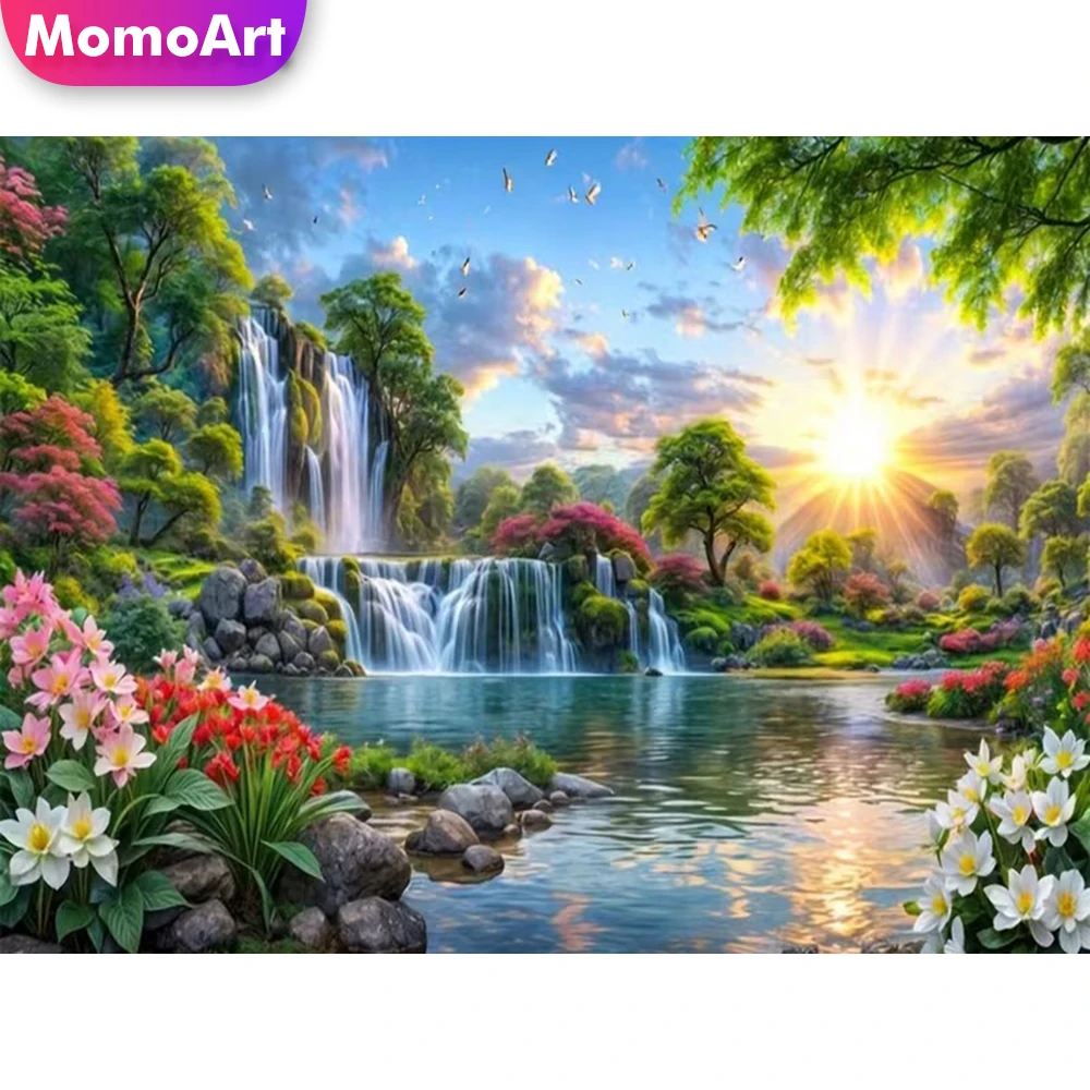Алмазная вышивка Momoart: Пейзаж с водопадом, набор для творчества DIY, полная квадратная/круглая алмазная мозаика, набор для рукоделия, подарок ручной работы
Алмазная вышивка Momoart: Пейзаж с водопадом, набор для творчества DIY, полная квадратная/круглая алмазная мозаика, набор для рукоделия, подарок ручной работы