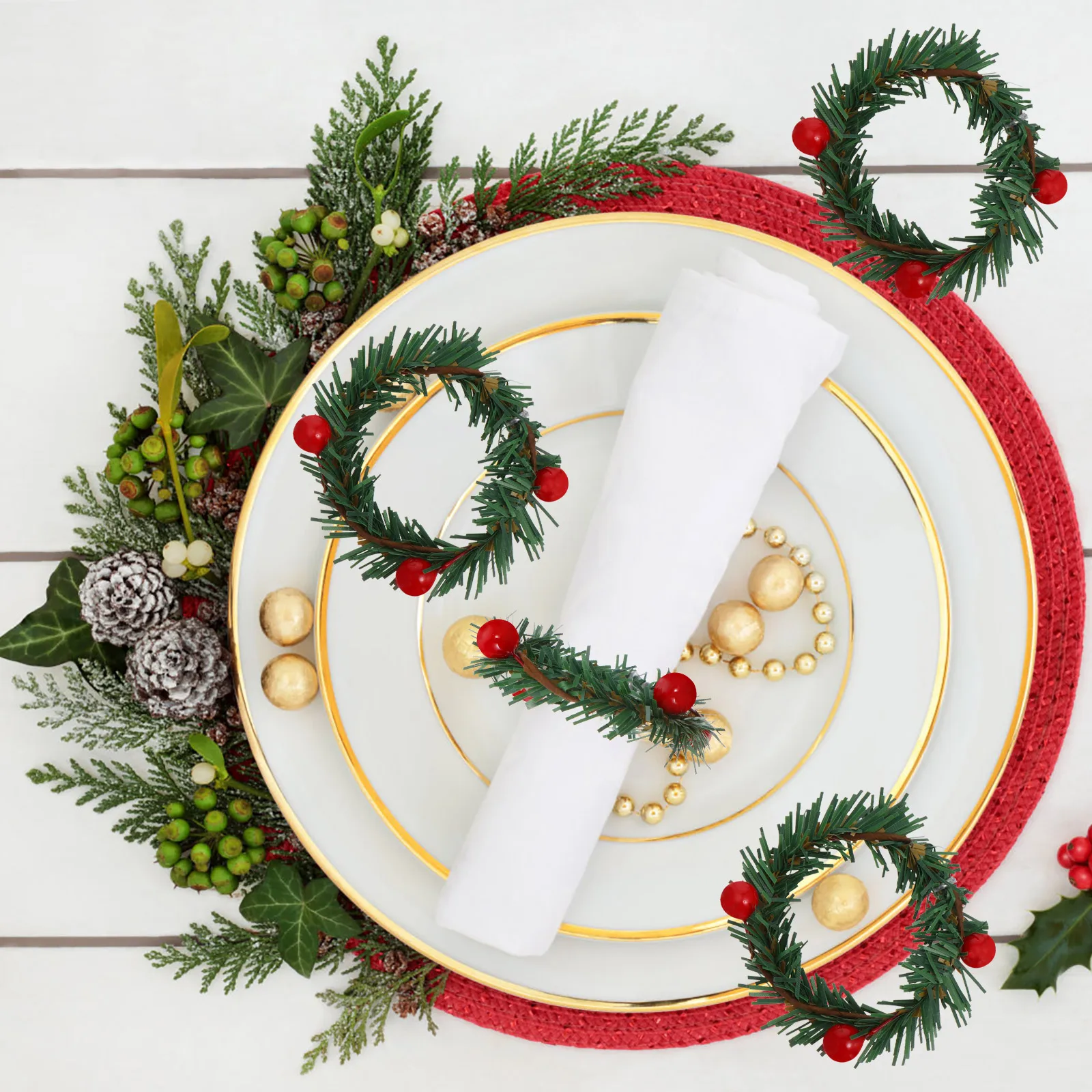10Pcs Napkin Rings Christmas Red Berry Decorative Buckles Festival Table Decor Plastic Xmas Party Napkin Holder
10Pcs Napkin Rings Christmas Red Berry Decorative Buckles Festival Table Decor Plastic Xmas Party Napkin Holder