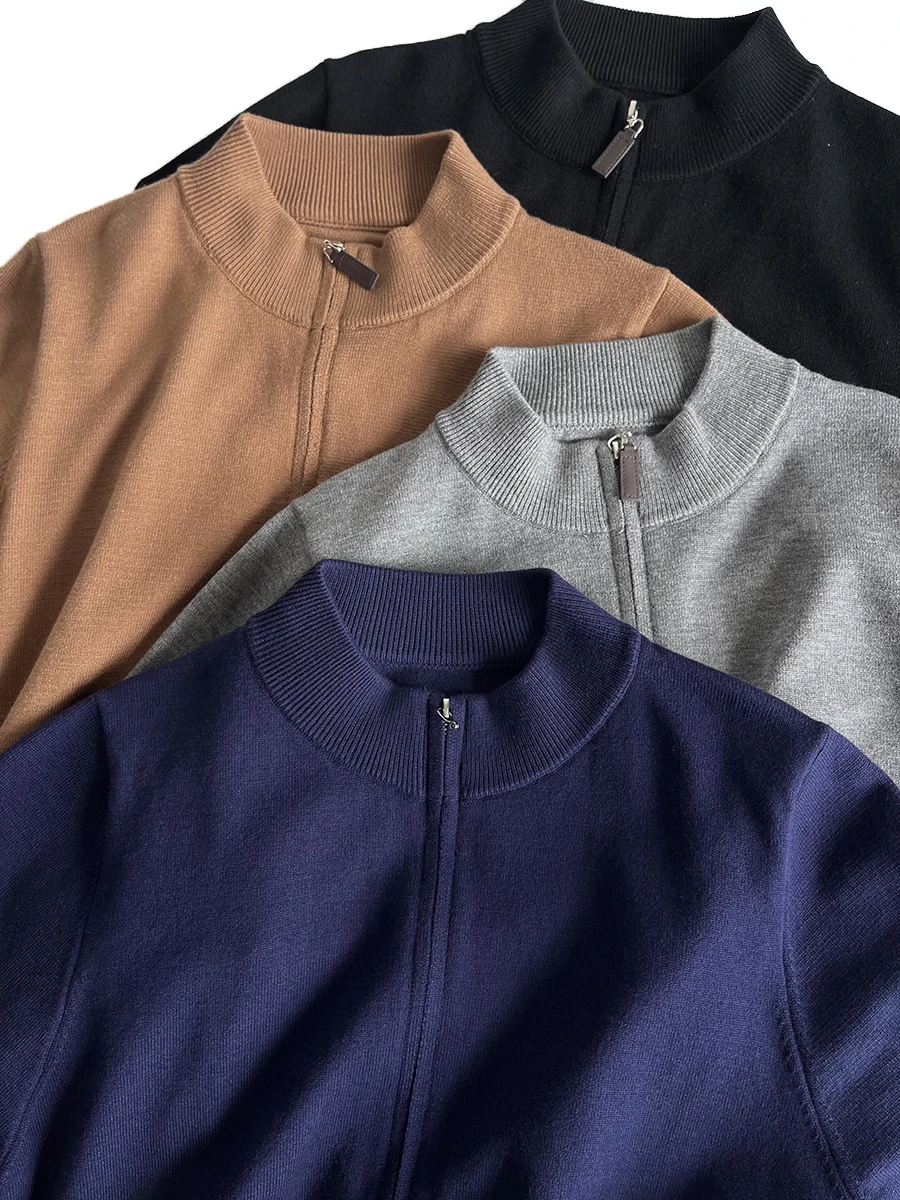 Мужской вязаный кардиган на молнии с воротником-стойкой, модная повседневная теплая верхняя одежда, подходит для осени и зимы
Мужской вязаный кардиган на молнии с воротником-стойкой, модная повседневная теплая верхняя одежда, подходит для осени и зимы