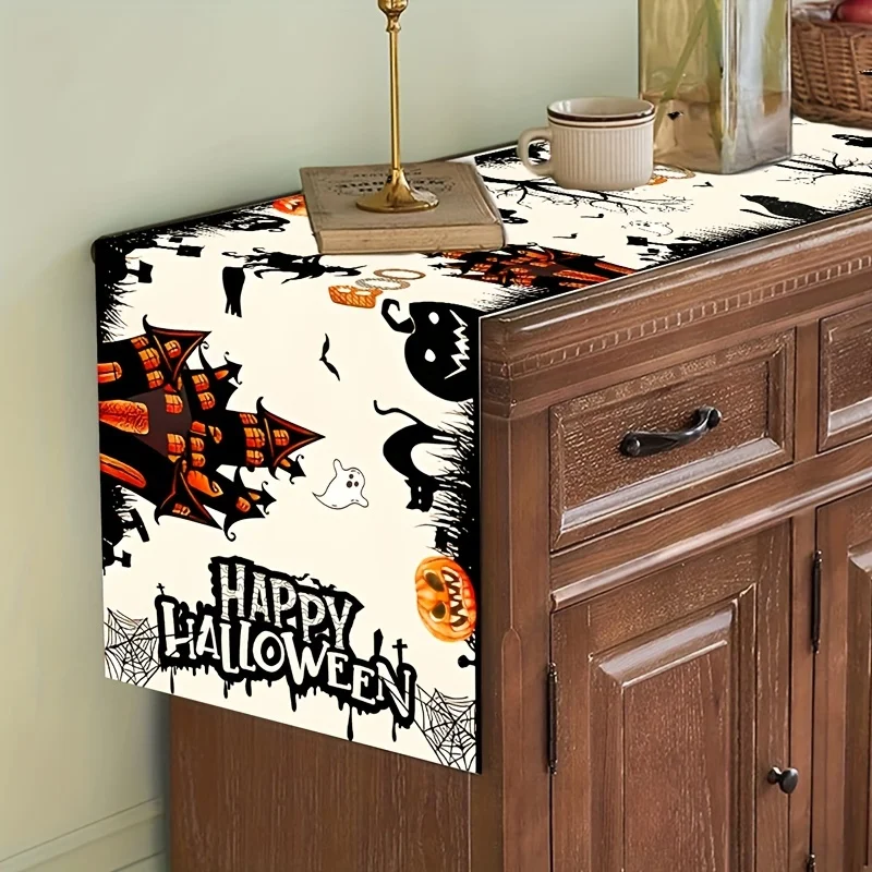 Halloween Haunted House Theme Table Runner, Festive Dining Table Atmosphere Decor, Washable Table Runner
Halloween Haunted House Theme Table Runner, Festive Dining Table Atmosphere Decor, Washable Table Runner