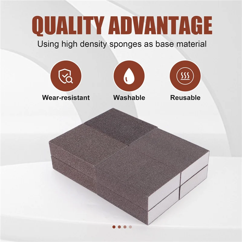 A24F-8Pack Sanding Sponges Coarse Fine Sanding Blocks In 60-220 Grits Sand Foam Sandpaper For Metal Wood Polish
A24F-8Pack Sanding Sponges Coarse Fine Sanding Blocks In 60-220 Grits Sand Foam Sandpaper For Metal Wood Polish