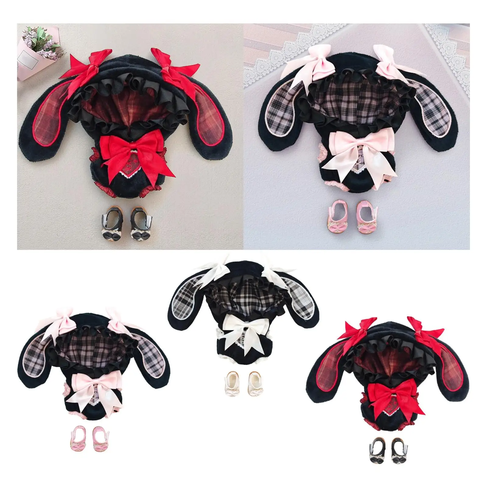 15/17cm Doll Clothes, Doll Clothing with Doll Shoes Doll Hooded Bodysuit Fashion Cartoon Stuffed Animals Accessories for Gift
15/17cm Doll Clothes, Doll Clothing with Doll Shoes Doll Hooded Bodysuit Fashion Cartoon Stuffed Animals Accessories for Gift