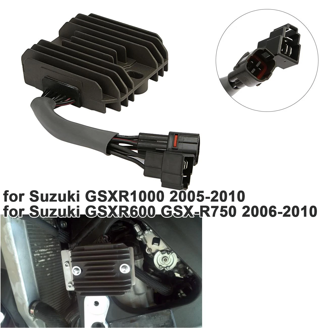Voltage Regulator Rectifier for Suzuki GSXR1000 2005-2010 GSXR600 GSX-R750 2006-2010 Motorcycle Accessories
Voltage Regulator Rectifier for Suzuki GSXR1000 2005-2010 GSXR600 GSX-R750 2006-2010 Motorcycle Accessories