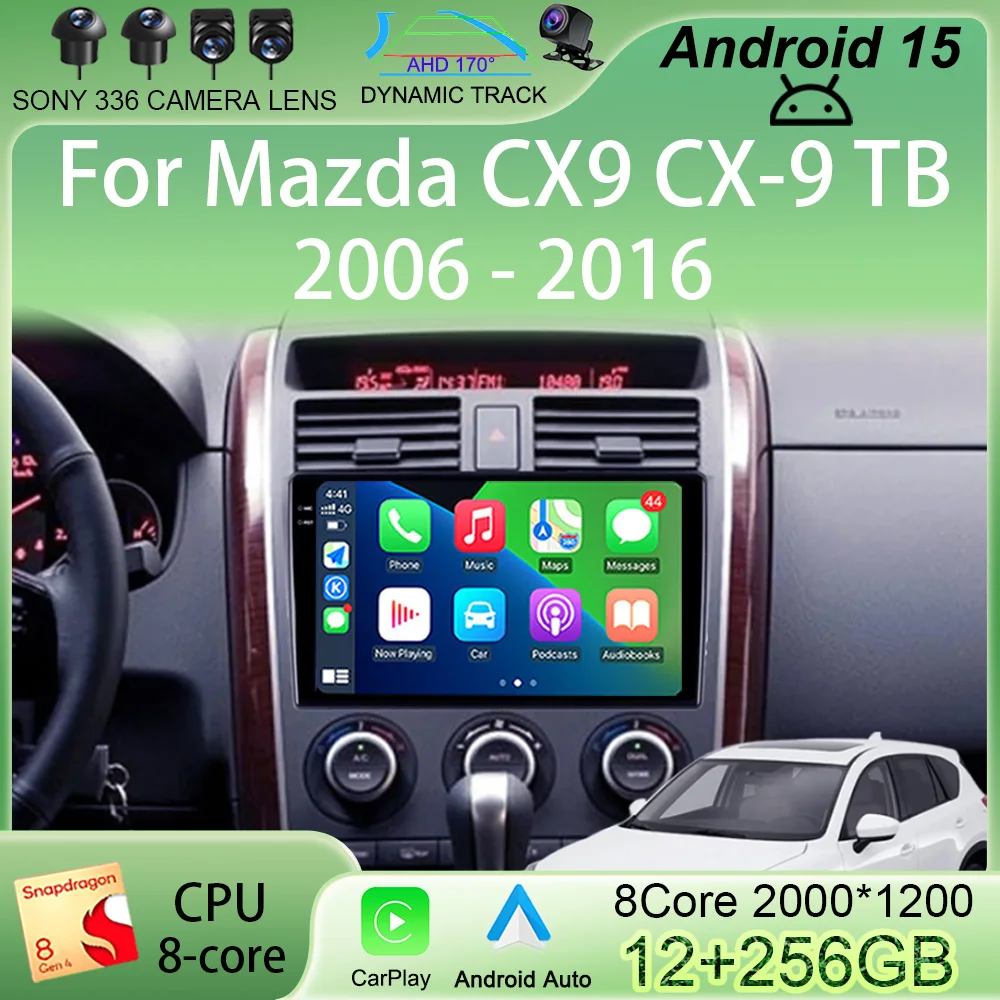 Автомобильный радиоприемник Android 15 для Mazda CX9 CX-9 TB 2006-2016 Мультимедийный стерео видеоплеерНавигация GPS Auto 4G WIFI QLED Carplay
Автомобильный радиоприемник Android 15 для Mazda CX9 CX-9 TB 2006-2016 Мультимедийный стерео видеоплеерНавигация GPS Auto 4G WIFI QLED Carplay