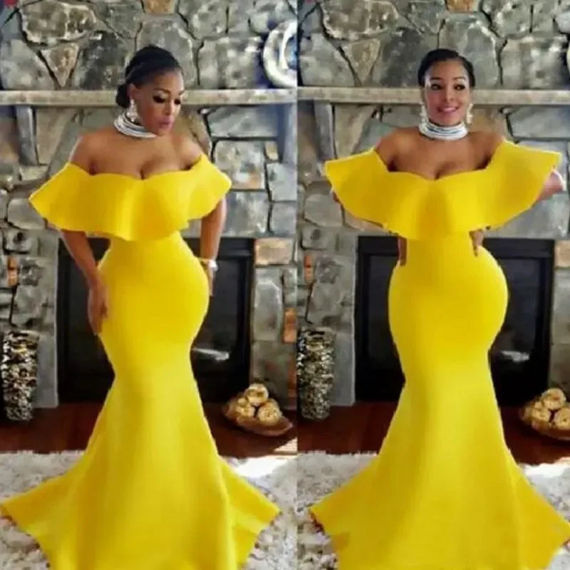 Mermaid sexy strapless backless evening dress Elegant shoulder ruffles sweep train custom plus size celebrity party ball dress
Mermaid sexy strapless backless evening dress Elegant shoulder ruffles sweep train custom plus size celebrity party ball dress