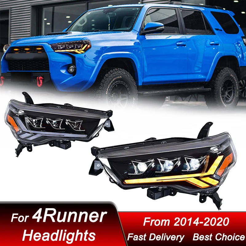 Car styling Headlights For Toyota 4runner 14-20 Upgrade LED Headlamp Assembly High Configure Projector Lens Accessories Kit
Car styling Headlights For Toyota 4runner 14-20 Upgrade LED Headlamp Assembly High Configure Projector Lens Accessories Kit