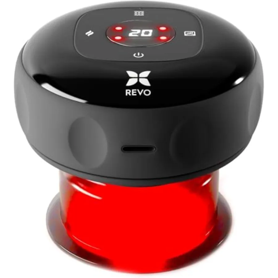 Portable 4-in-1 Smart Cupping Therapy Massager with Red Light for Pain Relief Muscle Aches Circulation Tighter Skin Black Silic
Portable 4-in-1 Smart Cupping Therapy Massager with Red Light for Pain Relief Muscle Aches Circulation Tighter Skin Black Silic