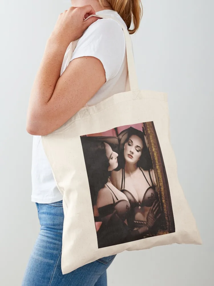 Dita Von Teese Tote Bag bag for beach shopping bag logo Eco
Dita Von Teese Tote Bag bag for beach shopping bag logo Eco