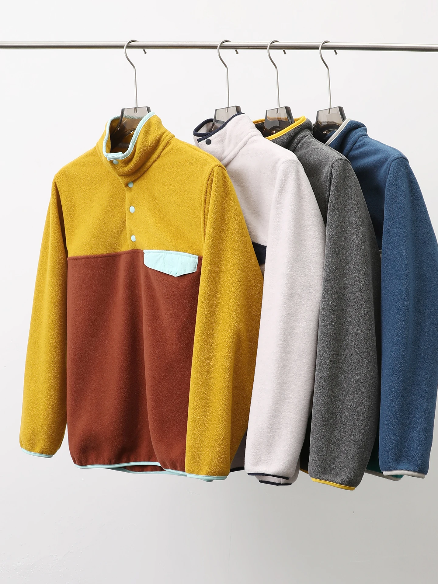 Couple's Style Fleece Lined Hoodie Long Sleeve Half Open Front Warm Casual Sweatshirt Polyester Fiber Casual Style Stand Collar
Couple's Style Fleece Lined Hoodie Long Sleeve Half Open Front Warm Casual Sweatshirt Polyester Fiber Casual Style Stand Collar