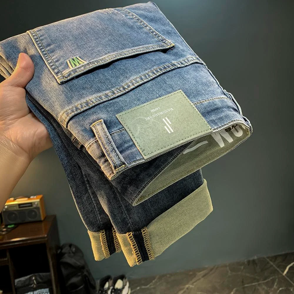 Мужские повседневные джинсы свободного кроя с прямыми штанинами, универсальные, удобные, из хлопка, модные, городские, износостойкие, для осени...
Мужские повседневные джинсы свободного кроя с прямыми штанинами, универсальные, удобные, из хлопка, модные, городские, износостойкие, для осени...