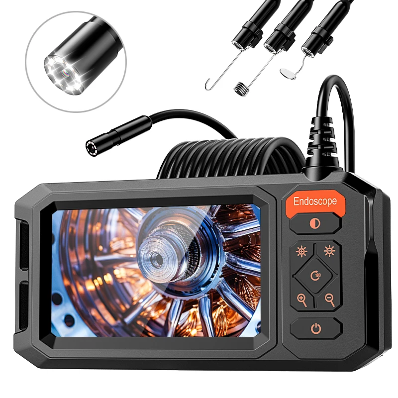 4.3'' IPS Screen Industrial Endoscope 8mm Camera 1080P with 1-30m Rigid Cable IP67 Borescope for Pipe & Automobile Inspection
4.3'' IPS Screen Industrial Endoscope 8mm Camera 1080P with 1-30m Rigid Cable IP67 Borescope for Pipe & Automobile Inspection